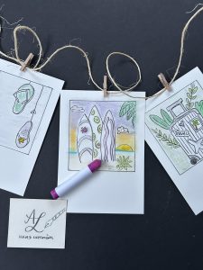 Handlettering Urlaubspostkarten