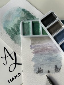 Aquarell-hintergründe